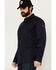 Image #2 - Hawx Men's FR Woven Long Sleeve Button-Down Work Shirt, Navy, hi-res