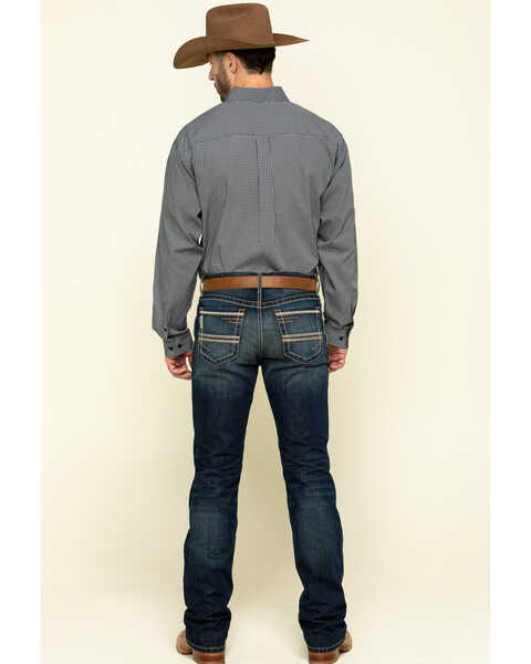 Cinch Men's Ian Rigid Dark Slim Bootcut Jeans , Indigo, hi-res