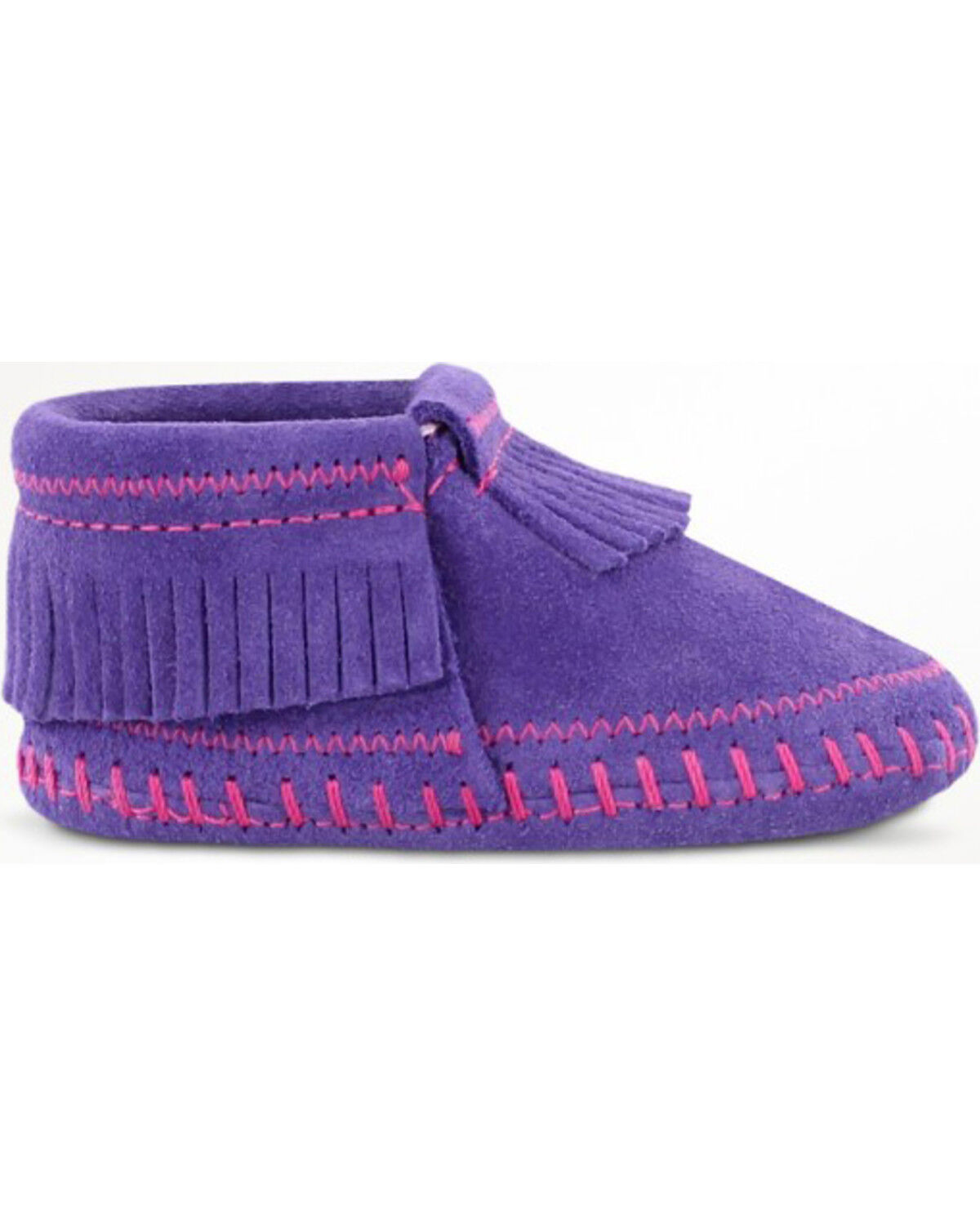 purple minnetonka moccasins