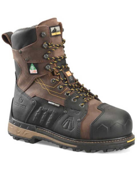 Matterhorn Men's 8" Waterproof Internal Met Work Boots - Composite Toe, Brown, hi-res