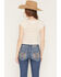 Image #4 - Wild Moss Women's Sheer Lace Short Sleeve Top, White, hi-res