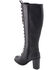 Image #9 - Milwaukee Leather Women's Lace To Toe Boots - Round Toe, Black, hi-res