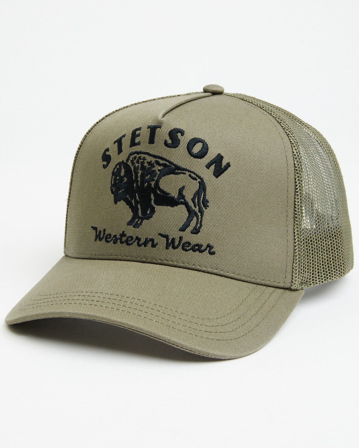 Stetson Women's Bison Ball Cap, Olive, hi-res