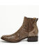 Image #3 - Cody James Men's Hash Exotic Python Western Ankle Boots - Broad Square Toe, Brown, hi-res