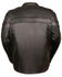 Image #3 - Milwaukee Leather Men's Sporty Scooter Crossover Jacket - 4X, Black, hi-res