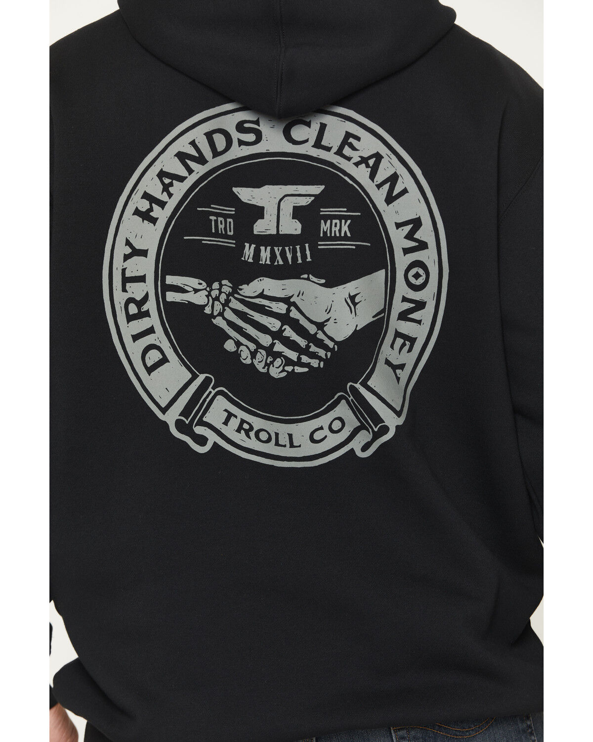 Image #4 - Troll Co Men's FR Haggler Graphic Hooded Sweatshirt, Black, hi-res