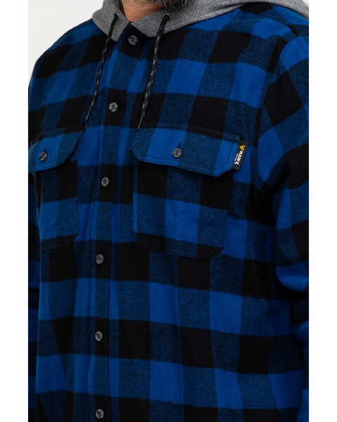 Image #4 -  Hawx Men's Monteta Plaid Hooded Long Sleeve Shirt Work Jacket, , hi-res