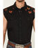 Image #3 - Cody James Men's Rooster Cutoff Snap Western Shirt, Black, hi-res