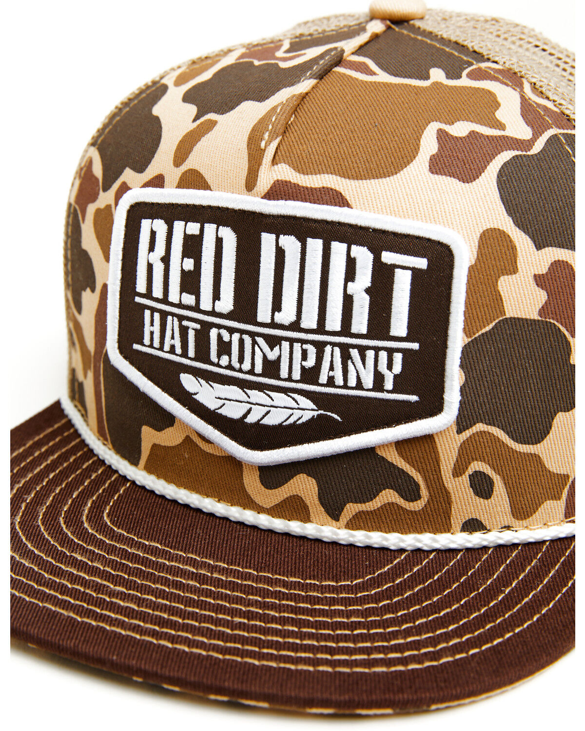 Image #2 - Red Dirt Hat Co Kids' Old Skool Camo Ball Cap, Camouflage, hi-res