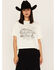 Cleo + Wolf Women's No Distractions Cropped Graphic Tee, Ivory, hi-res