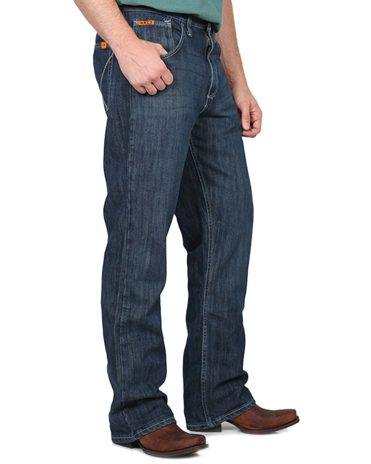 Image #2 - Wrangler 20X Men's Flame Resistant Vintage Boot Cut Jeans, Denim, hi-res