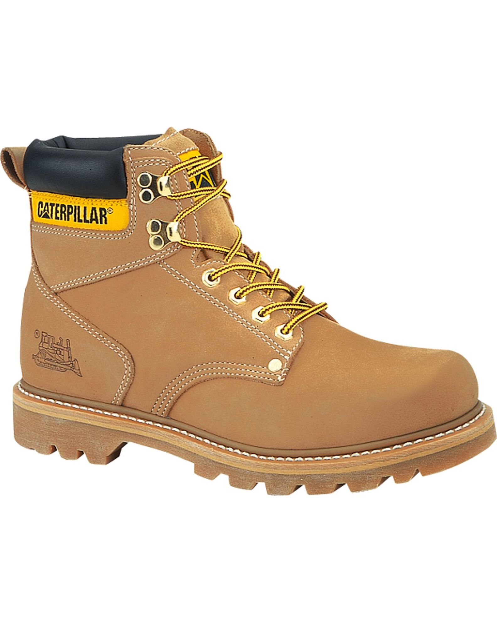 Caterpillar Men s Second Shift Work Boots Honey