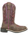Image #2 - Smoky Mountain Little Girls' Willow Western Boots - Broad Square Toe, Brown, hi-res