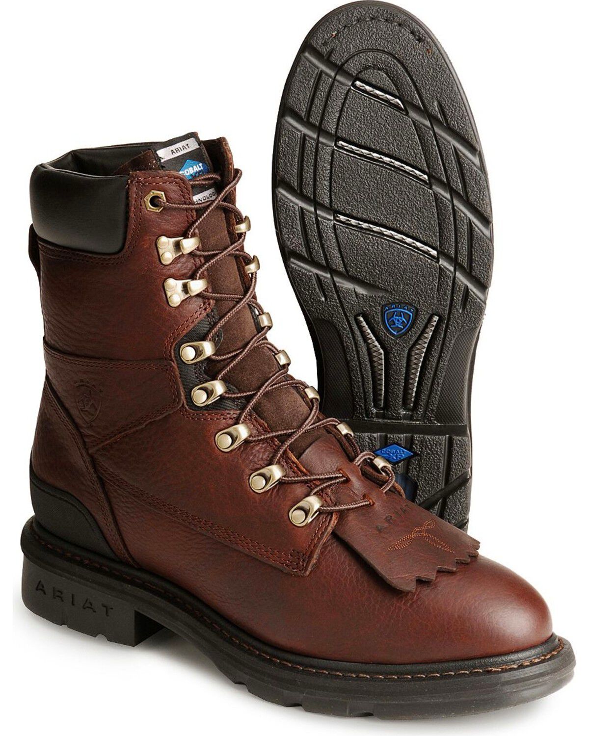 ariat lace up steel toe boots