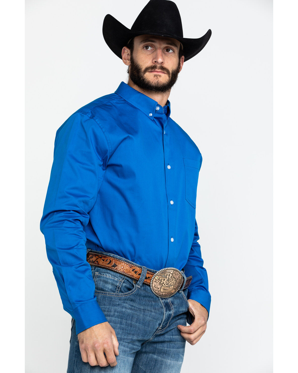 Image #3 - Cody James Core Solid Twill Long Sleeve Western Shirt, , hi-res