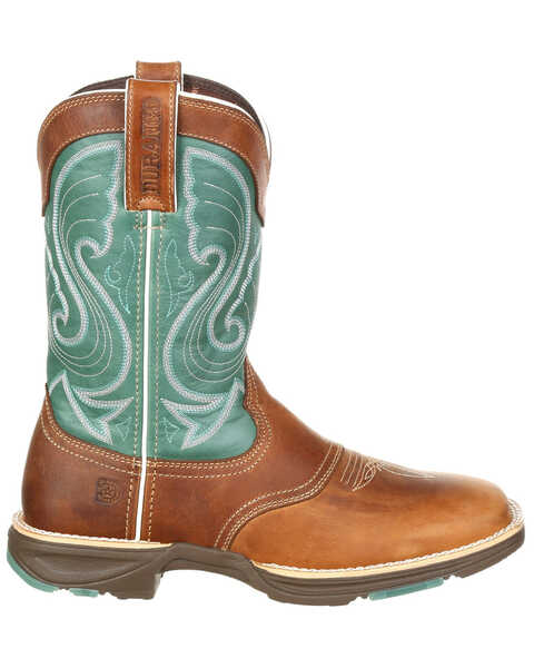Image #2 - Durango Women's Saddle Western Boots - Broad Square Toe, , hi-res