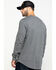 Image #2 - Hawx Men's Grey Box Logo Graphic Thermal Long Sleeve Work Shirt, , hi-res