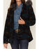 Outback Trading Co. Women's Southwestern Print Faux Fur Myra Coat, Teal, hi-res