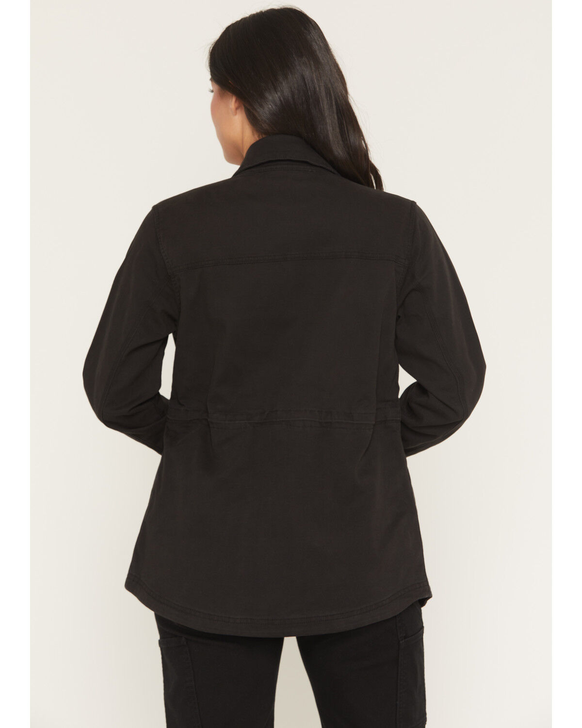 Image #4 - Carhartt Women's Tencel™ Fiber Series Relaxed Canvas Coat, Black, hi-res