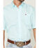 Image #3 - Cinch Men's Boot Barn Exclusive Geo Print Short Sleeve Button-Down Western Shirt, Aqua, hi-res