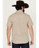 Image #4 - Moonshine Spirit Men's Spurs Floral Striped Short Sleeve Snap Western Shirt, Cream, hi-res