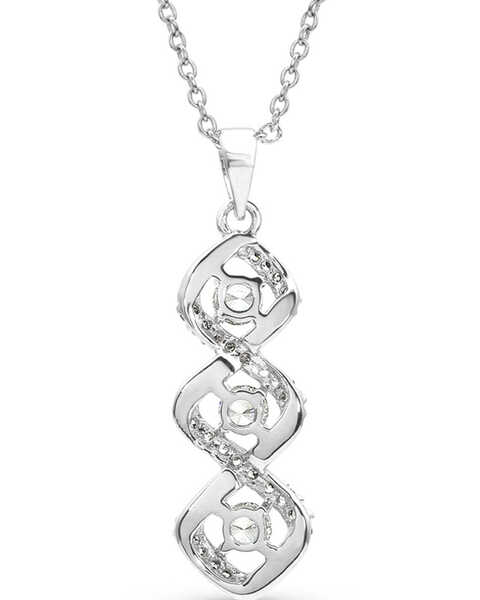 Image #2 - Montana Silversmiths Women's Lassoed Starlight Necklace, Silver, hi-res