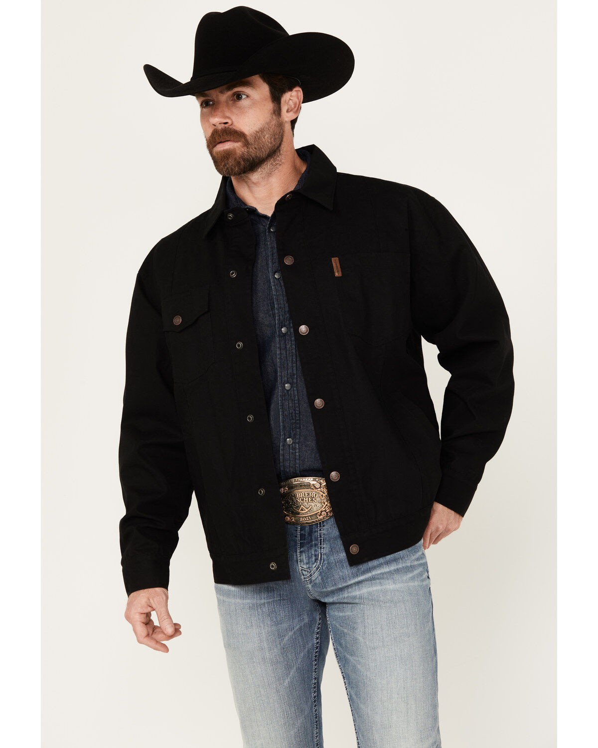 Cinch Men's Canvas Solid Snap Jacket | Boot Barn