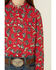 Image #3 - Roper Girls' Boot Scoot Print Long Sleeve Pearl Snap Western Shirt, Red, hi-res