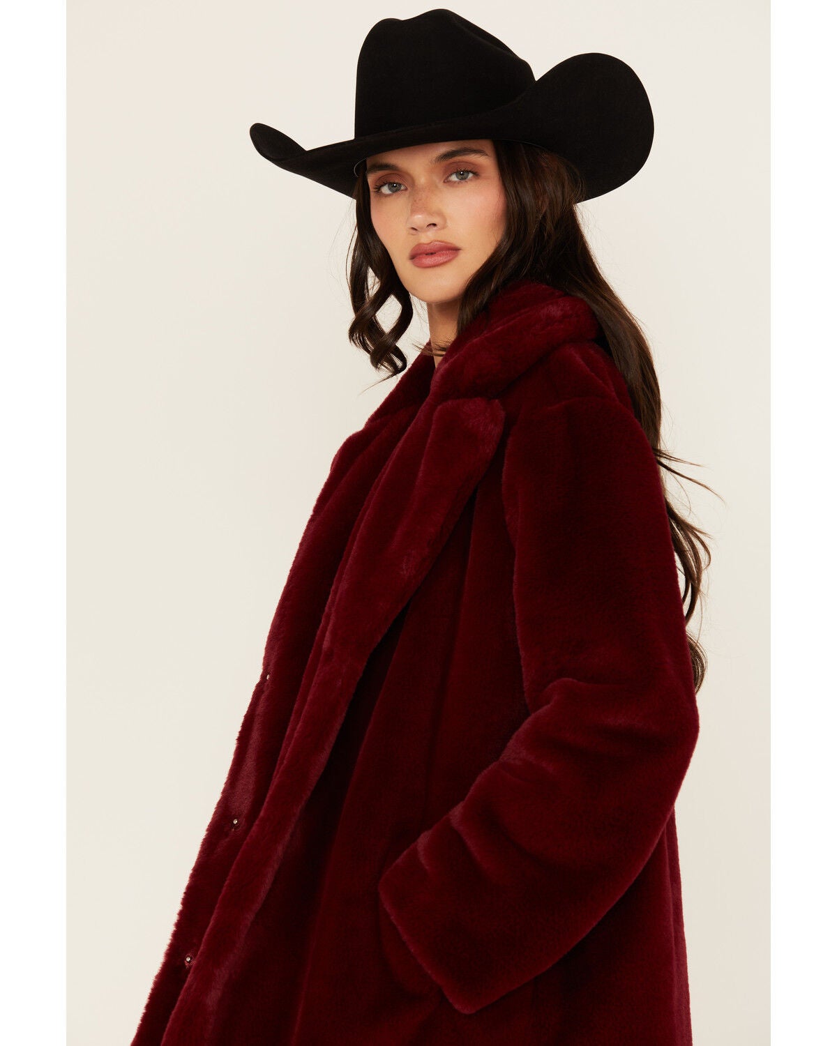 Image #2 - Urban Republic Women's Faux Fur Long Coat, , hi-res