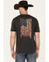 Howitzer Men's Freedom Scribe Graphic Short Sleeve T-Shirt, Black, hi-res