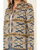 Image #3 - Pendleton Women's Tan Jacquard Board Plaid Long Sleeve Button Shirt Jacket, , hi-res