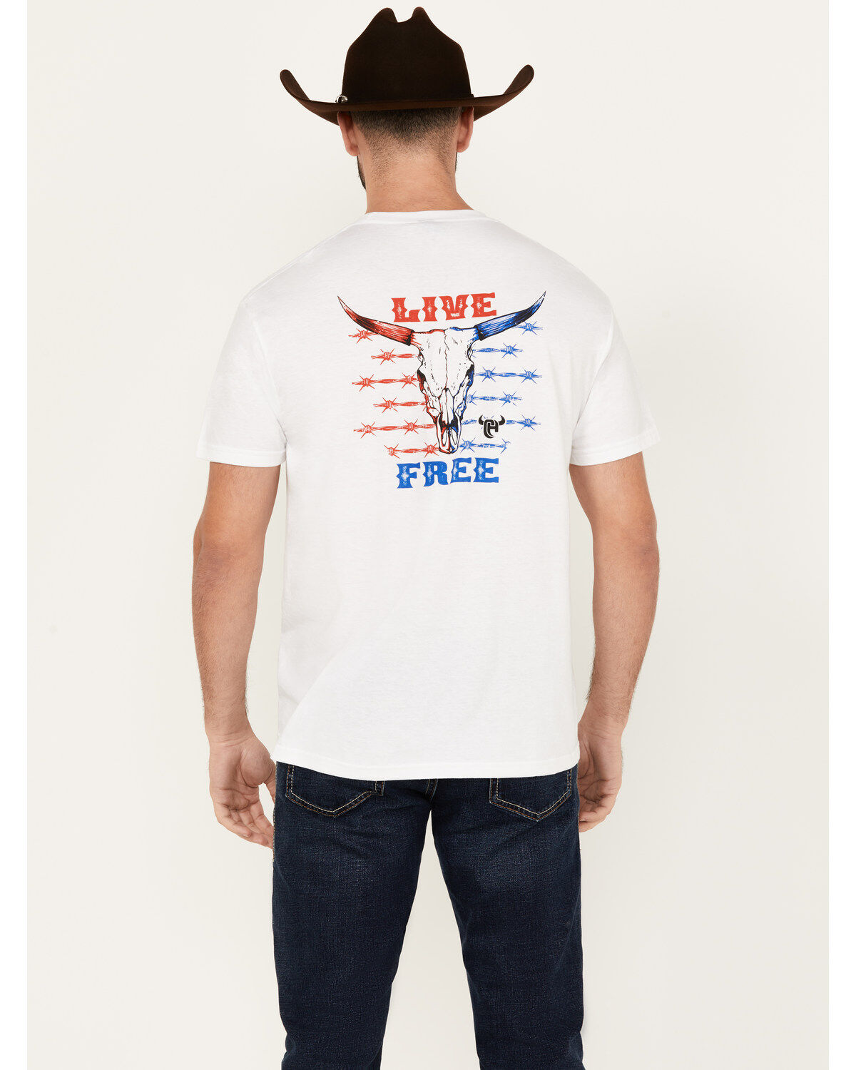 Cowboy Hardware Men's Boot Barn Exclusive Live Free Short Sleeve Graphic T-Shirt