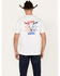 Image #4 - Cowboy Hardware Men's Boot Barn Exclusive Live Free Short Sleeve Graphic T-Shirt, White, hi-res