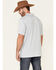 Image #4 - Cody James Core Men's Bogey Stripe Short Sleeve Polo Shirt , Light Blue, hi-res