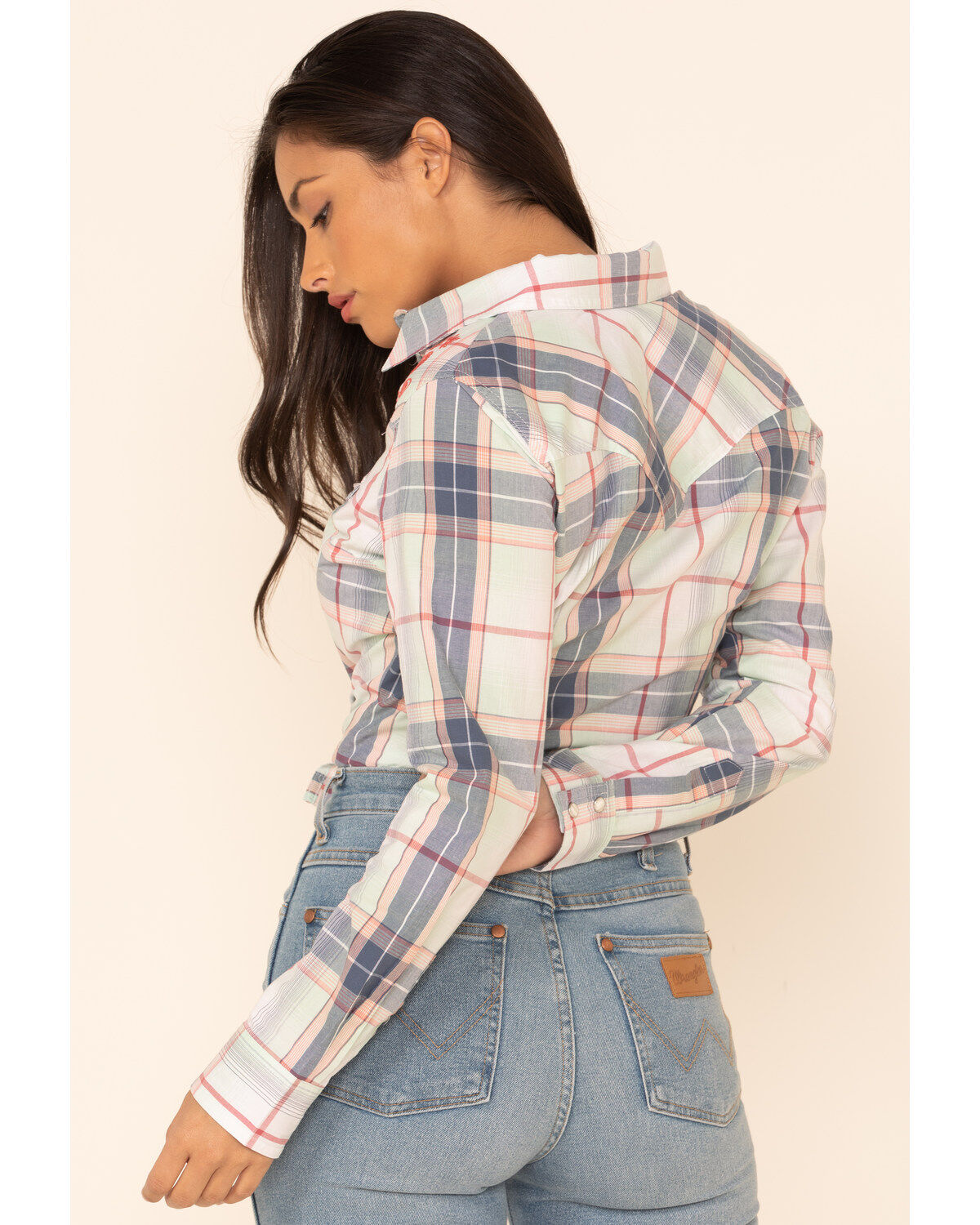 wrangler embroidered western shirt
