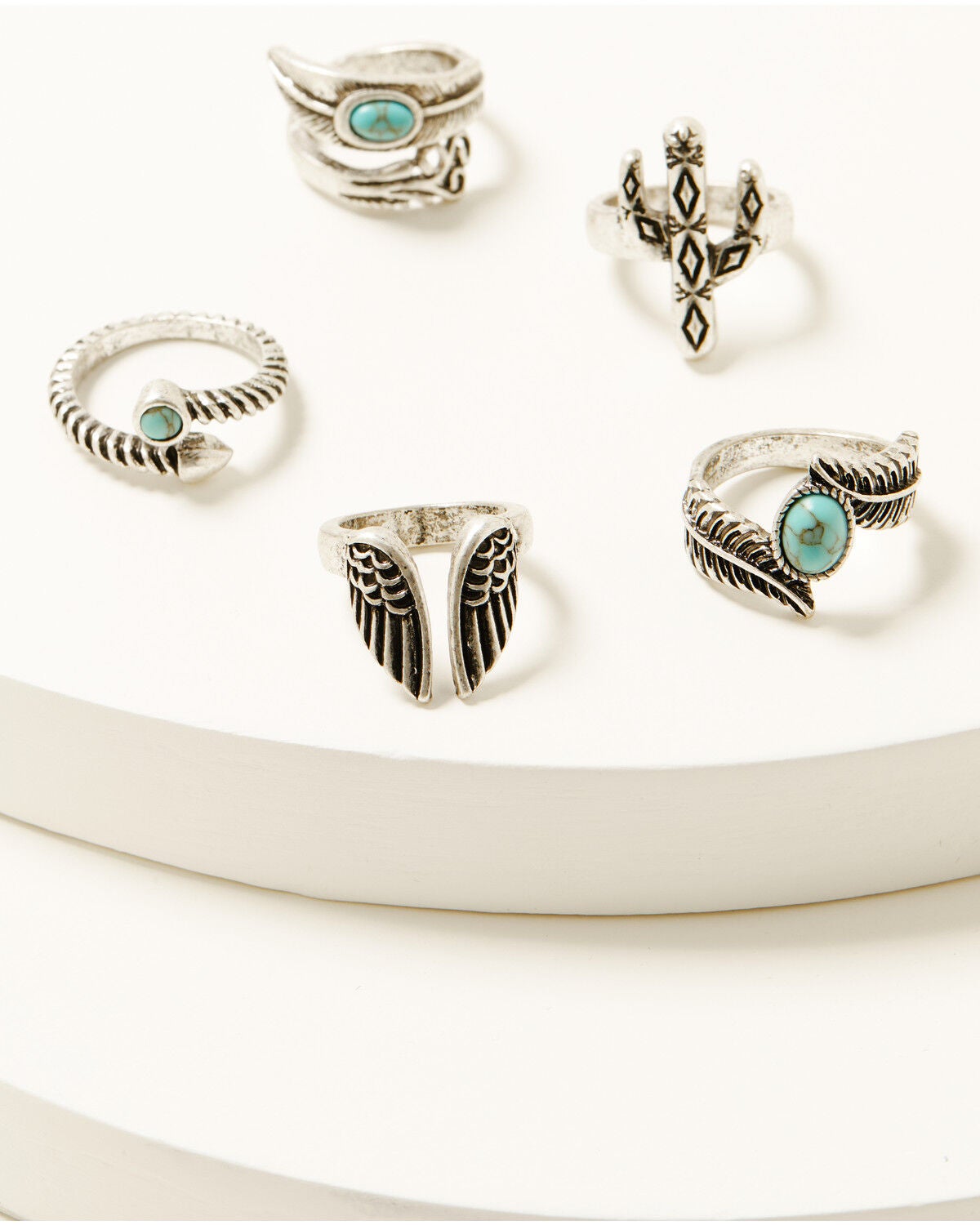 Shyanne Women's Wildheart Ring Set - 5 Piece, Silver, hi-res