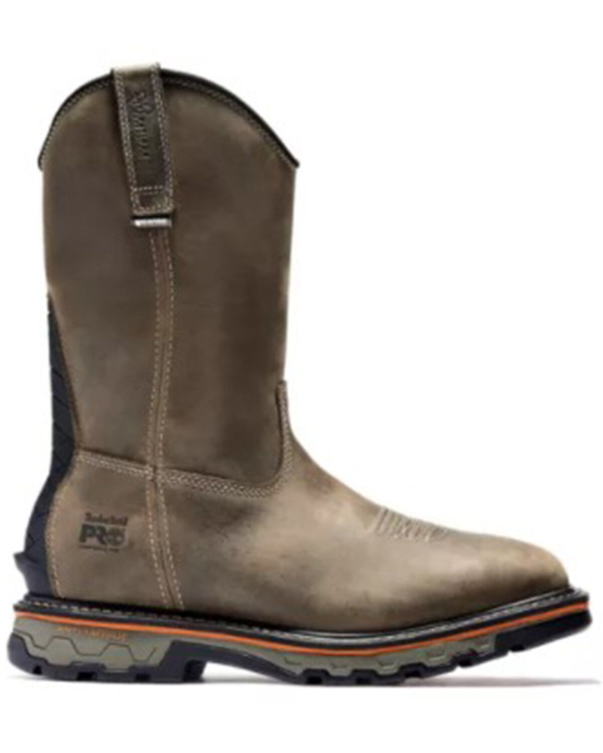 Image #2 - Timberland PRO Men's True Grit Pull On Waterproof Work Boots - Square Toe, Brown, hi-res