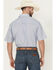 Image #4 - Wrangler Men's Geo Print Short Sleeve Button-Down Stretch Western Shirt, Blue, hi-res