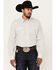 Image #1 - Gibson Trading Co Men's Midway Vertical Striped Print Long Sleeve Snap Western Shirt, White, hi-res