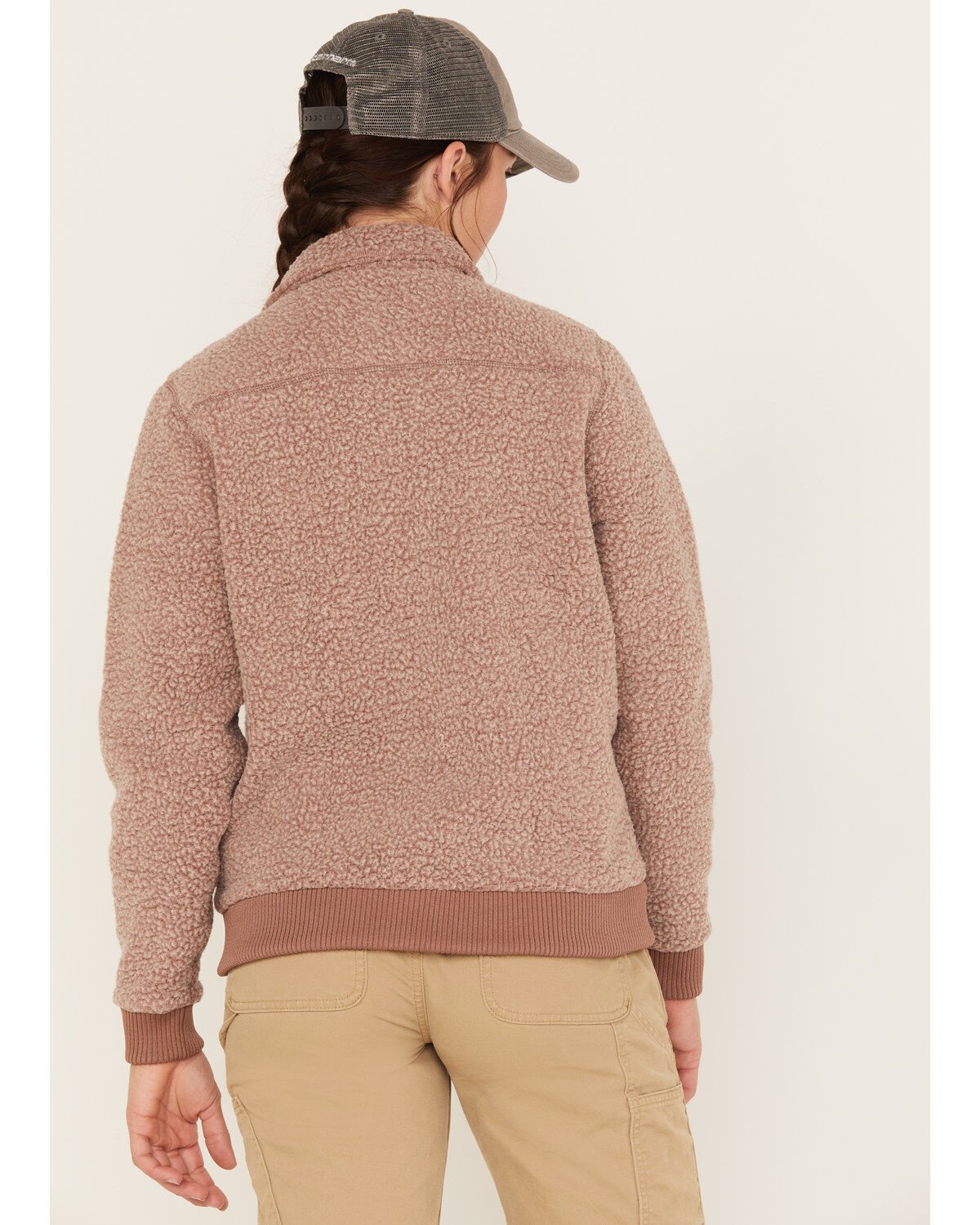 Image #4 - Carhartt Women's Fleece Jacket, Brown, hi-res