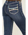 Image #2 - Hooey by Rock & Roll Denim Women's Medium Wash High Rise Southwestern Print Stretch Bootcut Jeans, Medium Wash, hi-res