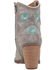Image #5 - Dingo Women's Tootsie Floral Embroidered Western Fashion Booties - Snip Toe, Grey, hi-res