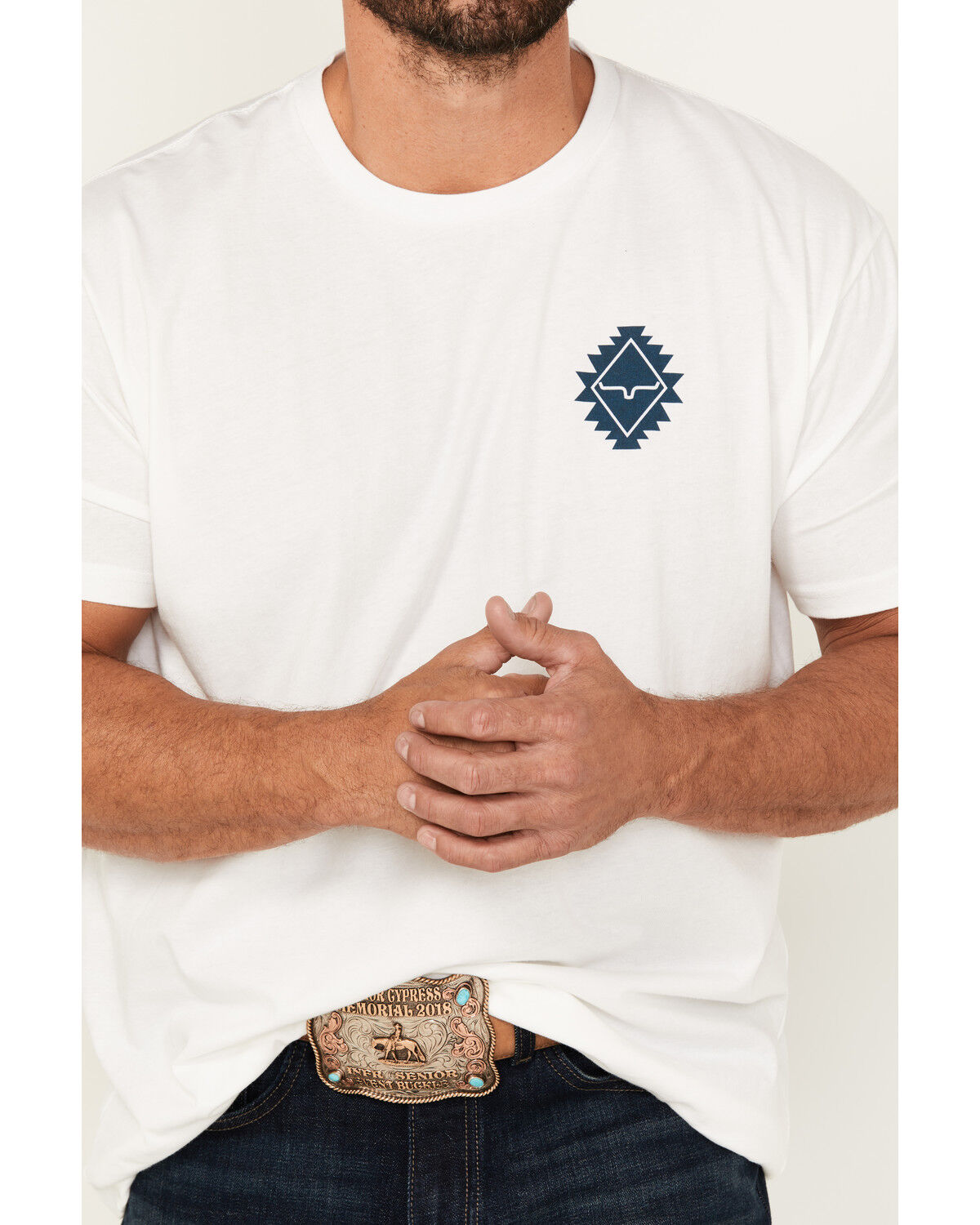 Product Name:  Kimes Ranch Men's Boot Barn Exclusive Layered Diamond Southwestern Logo Short Sleeve Graphic T-Shirt