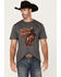 Image #1 - Wrangler Men's Bucking Cancer Short Sleeve Graphic T-Shirt, , hi-res