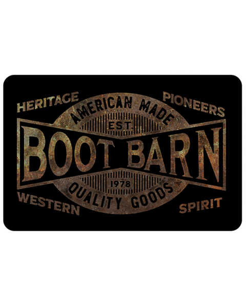 Boot Barn Quality Goods Rust Logo Gift Card, No Color, hi-res