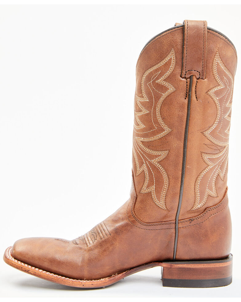 cognac western booties