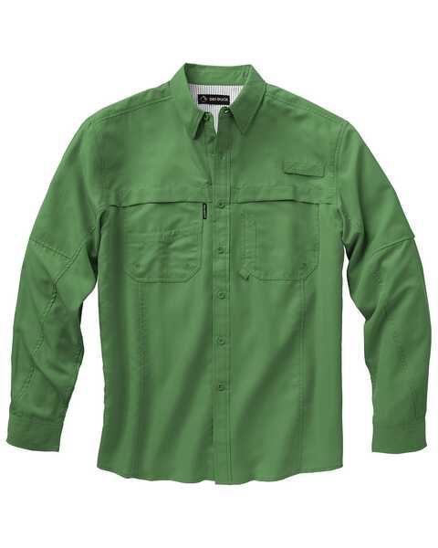 Dri Duck Men's Catch Long Sleeve Woven Work Shirt - Big & Tall , Green, hi-res