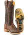 Image #1 - Tin Haul Women's Cactooled Hard To Handle Sole Western Boots - Square Toe, Brown, hi-res