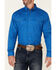 Image #3 - Roper Men's Solid Amarillo Collection Long Sleeve Western Shirt, Royal, hi-res