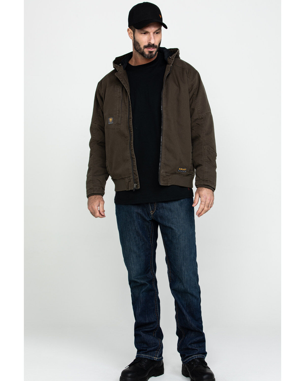 Image #6 - Ariat Men's Wren Rebar Washed Dura Canvas Insulated Work Coat - Big & Tall, , hi-res